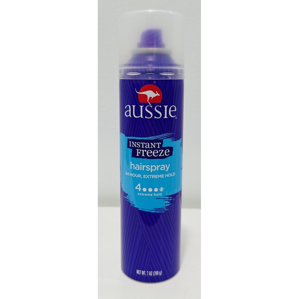Aussie Instant Freeze Hairspray 24 Hour #4 Extreme Hold 7 Oz Aerosol Spray